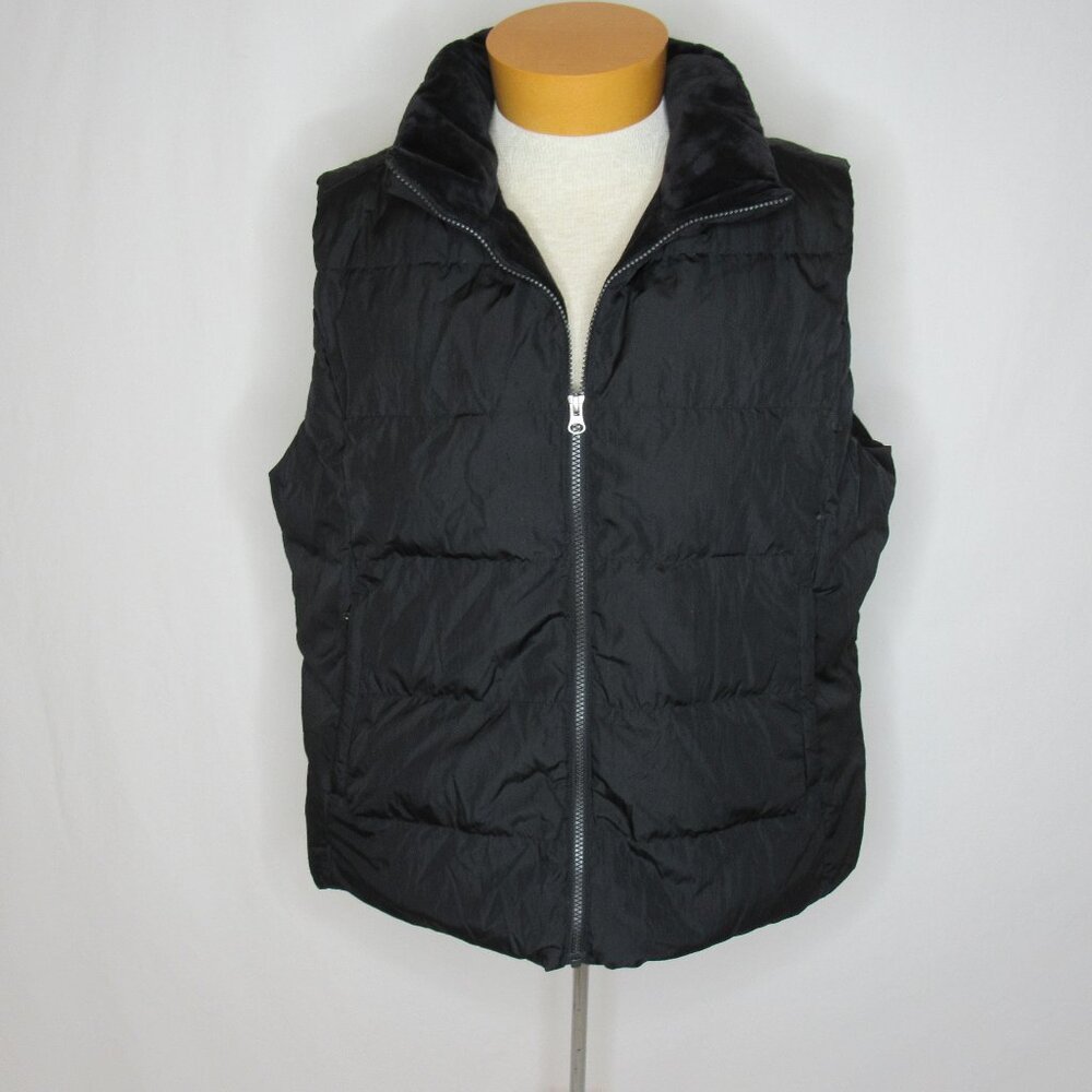 Eddie Bauer Black Goose Down Puffer Vest Men's XXL XXLarge